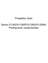 Acer X1160P Instrukcja obsługi