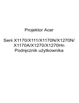 Acer X1270 Instrukcja obsługi