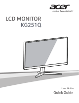 Acer KG251Q Skrócona instrukcja obsługi