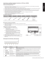 Acer K242HYL Skrócona instrukcja obsługi