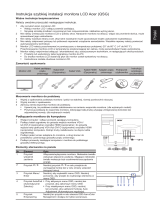 Acer G233HL Skrócona instrukcja obsługi