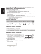 Acer BX340CK Skrócona instrukcja obsługi