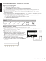 Acer V206WQL Skrócona instrukcja obsługi