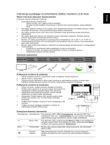 Acer V243HQL Skrócona instrukcja obsługi