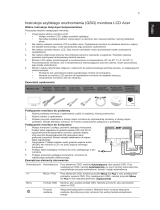 Acer V223PWL Skrócona instrukcja obsługi
