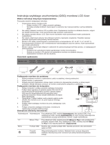 Acer V243PWL Skrócona instrukcja obsługi