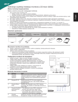 Acer S230HL Skrócona instrukcja obsługi