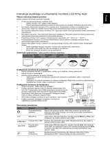 Acer P224W Skrócona instrukcja obsługi