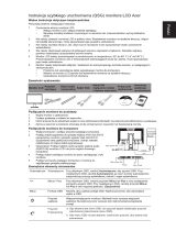 Acer B243H Skrócona instrukcja obsługi