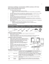 Acer B223W Skrócona instrukcja obsługi