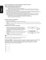 Acer VG270 Skrócona instrukcja obsługi