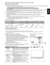 Acer HA220Q Skrócona instrukcja obsługi