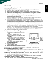 Acer X193HQL Skrócona instrukcja obsługi
