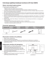 Acer EB275U Skrócona instrukcja obsługi