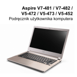 Acer Aspire V7-481G Instrukcja obsługi