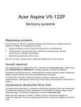 Acer Aspire V5-122P Skrócona instrukcja obsługi