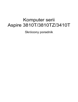 Acer Aspire 3810TZG Skrócona instrukcja obsługi