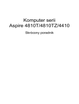 Acer Aspire 4810TZG Skrócona instrukcja obsługi