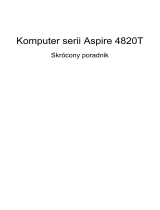Acer Aspire 4820TG Skrócona instrukcja obsługi