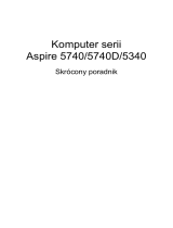Acer Aspire 5740DG Skrócona instrukcja obsługi