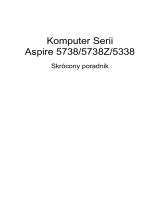 Acer Aspire 5738DG Skrócona instrukcja obsługi