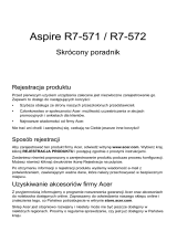 Acer Aspire R7-571 Skrócona instrukcja obsługi