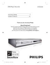 Philips DVDR3305/02 Instrukcja obsługi