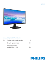 Philips 243V7QDAB/01 Instrukcja obsługi