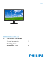 Philips 243S5LSB5/01 Instrukcja obsługi