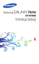 Samsung GT-N7000 Instrukcja obsługi
