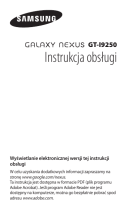 Samsung GT-I9250 Skrócona instrukcja obsługi
