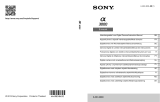 Sony ILCE-3000K Instrukcja obsługi