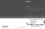 Sony DAR-X1R Instrukcja obsługi