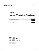 Sony DAV-SB200 Instrukcja obsługi