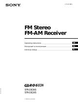Sony STR-DE345 Instrukcja obsługi