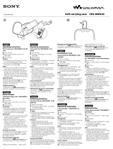 Sony CKS-NWU20 Instrukcja obsługi