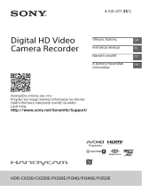 Sony HDR-PJ330E Instrukcja obsługi
