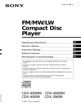 Sony CDX-4000RX Instrukcja obsługi