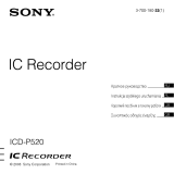 Sony ICD-P520 Instrukcja obsługi