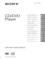 Sony DVP-SR370 B Lecteur DVD Instrukcja obsługi