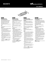 Sony CKL-NWS630 Instrukcja obsługi