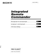 Sony RM-VL600T Instrukcja obsługi