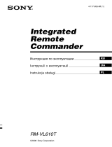 Sony RM-VL610T Instrukcja obsługi