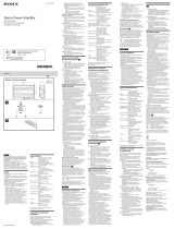 Sony XM-N502 Instrukcja obsługi