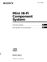 Sony MHC-NX1 Instrukcja obsługi