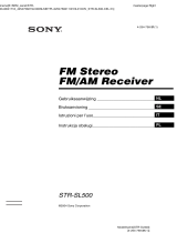 Sony STR-SL500 Instrukcja obsługi