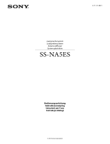 Sony SS-NA5ES Instrukcja obsługi