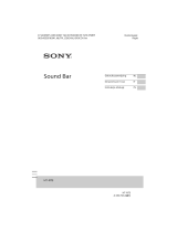Sony HT-NT3 Soundbar Instrukcja obsługi
