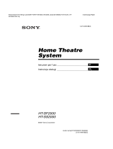 Sony HT-SS2000 Instrukcja obsługi