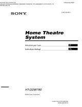 Sony HT-DDW780 Instrukcja obsługi